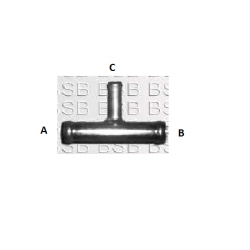 EMPALME 3 VIAS TIPO T 32 X 32 X 8