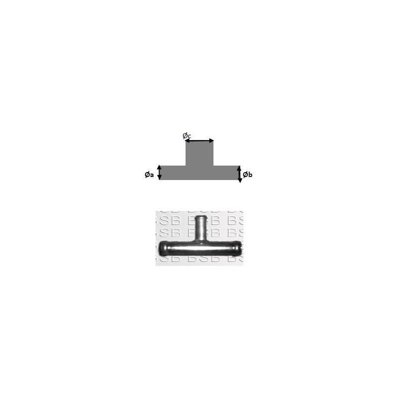 EMPALME 3 VIAS T TIPO 4X4X4