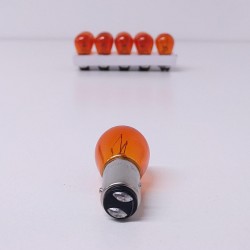 LAMPARA 12-21 4W AMBAR PATAS DEFASADAS X 10