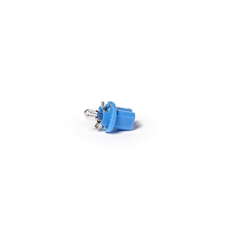 LAMPARA TABLERO 12V 1.2W ( ENCASTRE PLASTICO AZUL ) X 10