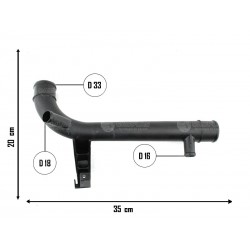 CHEVROLET CORSA- PRISMA - CELTA TUBO PLASTICO COLECTOR DE FLUJO DE AGUA