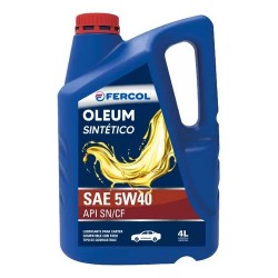 OLEUM SINTETICO  5W40  X 4LTS