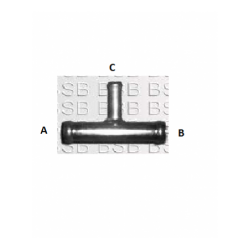 EMPALME 3 VIAS TIPO T 32 X 32 X 8
