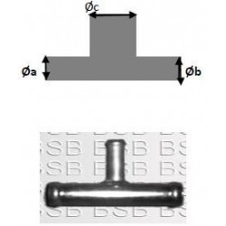 EMPALME 3 VIAS T TIPO 4X4X4