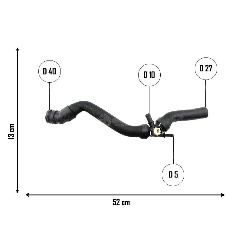 VW BORA-GOLF-AUDI A3 VASO DE EXP SUP 1.6MI - 1.9 TDI