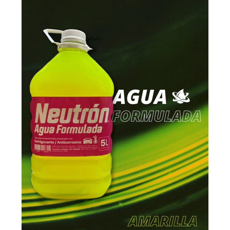 AGUA FORMULADA X 5L AMARILLA NEUTRON