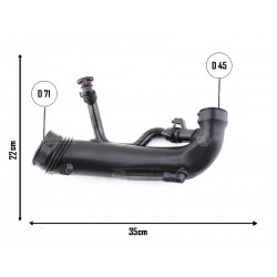 PEUGEOT 308 - 408 SPORT - DS4 MANGUERA TURBO ADMISION PLASTICA