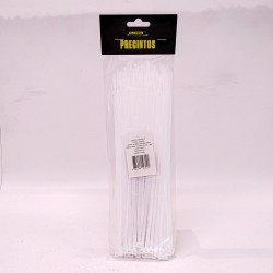 PRECINTO BLANCO 250mm X 3,6mm X 100 UNIDADES