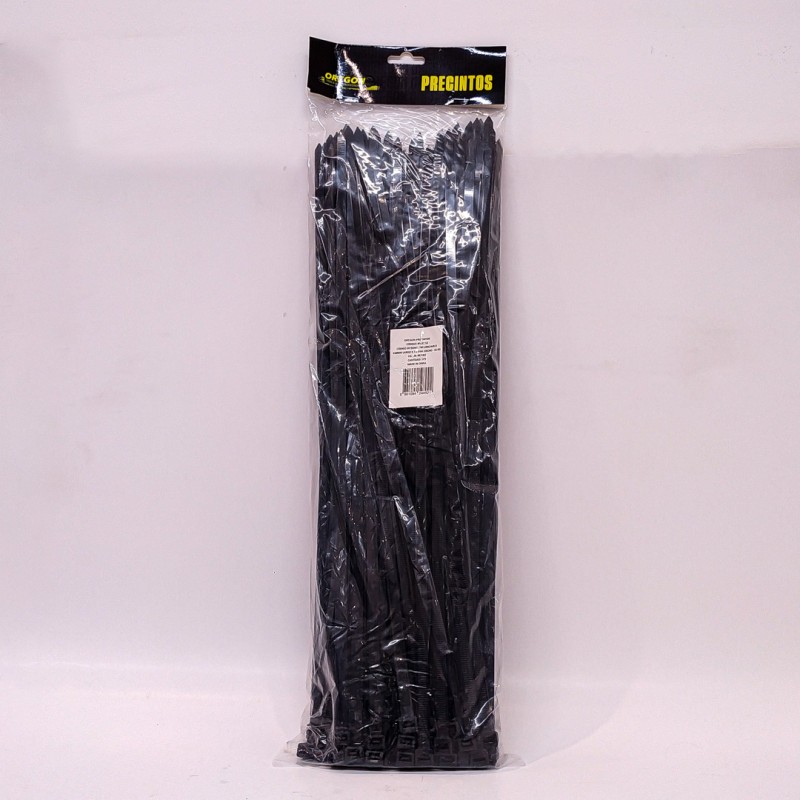 PRECINTO NEGRO 450mm X 7,5 100 UNID